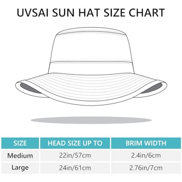 Foldable Sun Hat UPF 50+ Bucket Style Adjustable Drawstring Outdoor Adventure